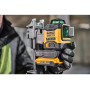 Рівень лазерний лінійний DeWALT, 18 В XR Li-ion, зелений промінь, промені 3 х 360°, вага комплекту 3.7 кг, 1 акумулятор 18 В XR Li-ion 2 А/год, ЗП, кронштейн для настінного монтажу, кейс
