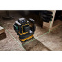 Рівень лазерний лінійний DeWALT, 18 В XR Li-ion, зелений промінь, промені 3 х 360°, вага комплекту 3.7 кг, 1 акумулятор 18 В XR Li-ion 2 А/год, ЗП, кронштейн для настінного монтажу, кейс