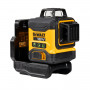 Рівень лазерний лінійний DeWALT, 18 В XR Li-ion, зелений промінь, промені 3 х 360°, вага комплекту 2.9 кг, без акумулятора і зарядного пристрою, кронштейн для настінного монтажу, кейс
