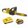 Пила ланцюгова акумуляторна безщіткова DeWALT, 54 В, 3 А/год, шина 40 см, ланцюг OREGON 3/8, 1 акумулятор і зарядний пристрій, автоматична подача мастила