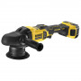 Полірувальна машина акумуляторна DeWALT, 18 В XR Li-ion, безщіткова, 2000 - 5500 об/хв, вага 2.9 кг, 2 акумулятори 5 А/год, зарядний пристрій