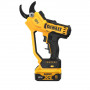 Ножиці садові - секатор DeWALT, 18 В XR Li-ion 5 А/год, діаметр різу гілок 38 мм, вага без акумулятора 3.9 кг, 1 акумулятор, зарядний пристрій, картон
