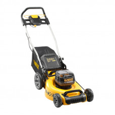 Газонокосарка акумуляторна безщіткова DeWALT, 2х18 В, ширина косіння 48 см, без акумулятора і зарядного пристрою, висота косіння 25-86 мм, травозбірник 55 л, вага 25.5 кг