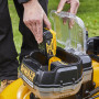 Газонокосарка акумуляторна безщіткова DeWALT, 2х18 В, 5 А/год, ширина косіння 48 см, 2 акумулятори і зарядний пристрій, висота косіння 26-86 мм, травозбірник 55 л, 25.5 кг