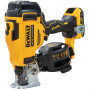 Пістолет цвяхозабивний акумуляторний DeWALT, 18 В XR Li-ion 2 А/год, безщітковий, барабанний, діаметр / довжина цвяха 3 / 19-45 мм, вага 3.85 кг, 2 акумулятори 2 А/год, зарядний пристрій, валіза TSTAK