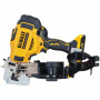 Пістолет цвяхозабивний акумуляторний DeWALT, 18 В XR Li-ion 2 А/год, безщітковий, барабанний, діаметр / довжина цвяха 3 / 19-45 мм, вага 3.85 кг, 2 акумулятори 2 А/год, зарядний пристрій, валіза TSTAK