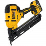 Пістолет цвяхозабивний акумуляторний DeWALT, 18 В XR Li-ion, безщітковий, діаметр / довжина цвяха 1.8 / 63 мм, вага 2.6 кг, 2 акумулятори 5 А/год, зарядний пристрій, чемодан