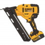 Пістолет цвяхозабивний акумуляторний DeWALT, 18 В XR Li-ion, безщітковий, діаметр / довжина цвяха 1.8 / 63 мм, вага 2.6 кг, 2 акумулятори 5 А/год, зарядний пристрій, чемодан