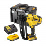 Пістолет цвяхозабивний акумуляторний DeWALT, 18 В XR Li-ion, безщітковий, діаметр / довжина цвяха 1.6 / 63 мм, вага 2.4 кг, 2 акумулятори 2 А/год, зарядний пристрій, валіза