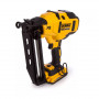 Пістолет цвяхозабивний акумуляторний DeWALT, 18 В XR Li-ion, безщітковий, діаметр / довжина цвяха 1.6 / 63 мм, вага 2.4 кг, 2 акумулятори 2 А/год, зарядний пристрій, валіза