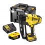 Пістолет цвяхозабивний акумуляторний DeWALT, 18 В XR Li-ion, безщітковий, діаметр / довжина цвяха 1.6 / 63 мм, вага 2.4 кг, 2 акумулятори 5 А/год, зарядний пристрій, валіза