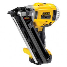 Пістолет цвяхозабивний акумуляторний DeWALT, 18 В XR Li-ion, безщітковий, діаметр / довжина цвяха 3.3 / 90 мм, вага 3.63 кг, 2 акумулятори 5 А/год, ЗП, валіза