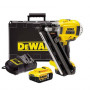 Пістолет цвяхозабивний акумуляторний DeWALT, 18 В XR Li-ion, безщітковий, діаметр / довжина цвяха 3.3 / 90 мм, вага 3.63 кг, 2 акумулятори 5 А/год, ЗП, валіза