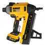 Пістолет цвяхозабивний акумуляторний по бетону DeWALT, 18 В XR Li-ion, безщітковий, діаметр / довжина цвяха 3.7 / 57 мм, вага 4.2 кг, 2 акумулятори 5 А/год, ЗП, валіза