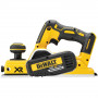 Рубанок акумуляторний DeWALT, 18 В XR Li-ion, безщітковий, ширина стругання 82 мм, вага (без акумулятора) 2.5 кг, без акумулятора і зарядного пристрою, валіза