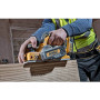 Рубанок акумуляторний DeWALT, 18 В XR Li-ion, безщітковий, ширина стругання 82 мм, вага (без акумулятора) 2.5 кг, без акумулятора і зарядного пристрою, валіза