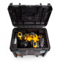Рубанок акумуляторний DeWALT, 18 В XR Li-ion, 5 А/год, безщітковий, ширина стругання 82 мм, вага (без акумулятора) 2.5 кг, 2 акумулятора і зарядний пристрій, валіза