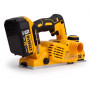 Рубанок акумуляторний DeWALT, 18 В XR Li-ion, 5 А/год, безщітковий, ширина стругання 82 мм, вага (без акумулятора) 2.5 кг, 2 акумулятора і зарядний пристрій, валіза