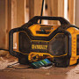 Зарядний пристрій-радіоприймач DAB+FM DeWALT FlexVolt, колонки 20 Вт, AUX порт, USB порт, 18 В, 54 В XR, час зарядки 140 хв, вага 7.2 кг