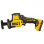 Пила шабельна акумуляторна DeWALT, 10.8 / 12 В XR Li-ion, безщіткова, 0-2800 ход/хв, величина ходу 16 мм, вага 1.38 кг, 2 акумулятори 2 А/год, ЗП, TSTAK