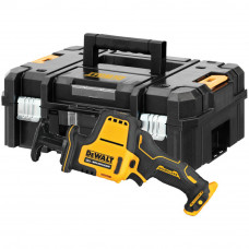 Пила шабельна акумуляторна DeWALT, 10.8 / 12 В XR Li-ion, безщіткова, 0-2800 ход/хв, величина ходу 16 мм, вага 1.38 кг, без акумуляторів та ЗП, TSTAK