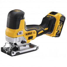 Пила лобзикова DeWALT, 18 В XR Li-ion, безщіткова, 1000 - 3200 ход/хв, максимальна глибина пропилу (дерево) - 135 мм, вага 2.0 кг, 2 акумулятори 5 А/год, ЗП, TSTAK