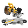 Пила торцювальна акумуляторна DeWALT, 18 В XR Li-ion, діаметр диска 184 x 16 мм, 3750 об/хв, XPS, вага 10.5 кг, без акумулятора і зарядного пристрою
