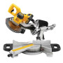 Пила торцювальна акумуляторна DeWALT, 18 В XR Li-ion, діаметр диска 184 x 16 мм, 3750 об/хв, XPS, вага 10.5 кг, без акумулятора і зарядного пристрою