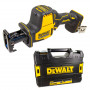 Пила шабельна акумуляторна DeWALT, 18 В XR Li-ion, безщіткова, 0-2800 ход/хв, величина ходу 16 мм, вага 1.43 кг, без акумуляторів і ЗП, TSTAK