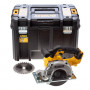 Пила дискова акумуляторна DeWALT, 18В XR Li-ion, діаметр диска 140 х 20 мм, 3700 об/хв, вага 3.79 кг, без акумулятора та зарядного пристрою, у валізі TSTAK