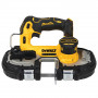 Пила стрічкова акумуляторна DeWALT, 18 В XR Li-ion, безщіткова, швидкість полотна 46-116 м/хв, вага (без акумулятора) 3 кг, без акумулятора і зарядного пристрою, валіза TSTAK