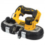 Пила стрічкова акумуляторна DeWALT, 18 В XR Li-ion, безщіткова, швидкість полотна 46-116 м/хв, вага (без акумулятора) 3 кг, без акумулятора і зарядного пристрою, валіза TSTAK