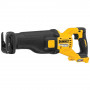 Пила шабельна акумуляторна DeWALT, 54 В XR FLEXVOLT Li-ion, 0-3000 ход/хв, величина ходу 28.6 мм, вага 3.54 кг, без акумуляторів та ЗП, TSTAK