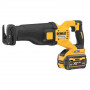 Пила шабельна акумуляторна DeWALT, 54 В XR FLEXVOLT Li-ion 2 Аг, 0-3000 ход/хв, величина ходу 28.6 мм, вага 3.54 кг, TSTAK