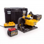 Пила дискова занурювальна акумуляторна DeWALT, 54 В XR FLEXVOLT Li-ion, діаметр диска 165 х 20 мм, 2500-4200 об/хв, вага 4.7 кг, 2 акумулятори 6 А/год та 2 А/год, ЗП, валіза TSTAK