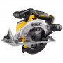 Пила дискова акумуляторна DeWALT, 18 В XR Li-ion, безщіткова, діаметр диска 165 х 20 мм, 4950 об/хв, вага 2.2 кг, без акумуляторів і зарядного пристрою