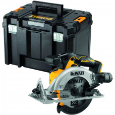 Пила дискова акумуляторна DeWALT, 18 В XR Li-ion, безщіткова, діаметр диска 165 х 20 мм, 4950 об/хв, вага 2.2 кг, без акумуляторів і зарядного пристрою, валіза TSTAK