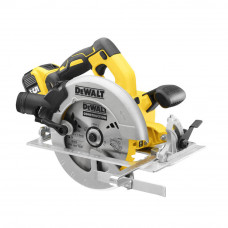 Пила дискова акумуляторна DeWALT, 18В XR Li-ion, діаметр диска 184 х 16 мм, 5500 об/хв, 2 акумулятори 5 А/год, ЗП, TSTAK