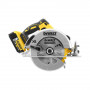 Пила дискова акумуляторна DeWALT, 18В XR Li-ion, діаметр диска 184 х 16 мм, 5500 об/хв, 2 акумулятори 5 А/год, ЗП, TSTAK