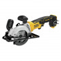 Пила дискова акумуляторна DeWALT, 18 В XR Li-ion, безщіткова, діаметр диска 115 х 9.5 мм, 4500 об/хв, вага 2.5 кг, без акумуляторів, зарядного пристрою та кейсу