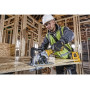 Пила дискова акумуляторна DeWALT, 18 В XR Li-ion, безщіткова, діаметр диска 115 х 9.5 мм, 4500 об/хв, вага 2.5 кг, без акумулятора та ЗП, TSTAK