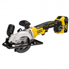 Пила дискова акумуляторна DeWALT,18 В XR Li-ion, безщіткова, диск 115 х 9.5 мм, 4500 об/хв, 2.5 кг, 2 акумулятори 5 А/год, ЗП, TSTAK