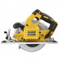 Пила дискова акумуляторна DeWALT, 18 В XR Li-ion, безщіткова, діаметр диска 184 х 16 мм, 5500 об/хв, вага 3.6 кг, без акумулятора та ЗП, TSTAK
