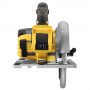 Пила дискова акумуляторна DeWALT, 18 В XR Li-ion, безщіткова, діаметр диска 184 х 16 мм, 5500 об/хв, вага 3.6 кг, без акумулятора та ЗП, TSTAK
