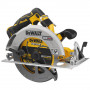 Пила дискова акумуляторна DeWALT, 18 В XR Li-ion FLEXVOLT ADVANTAGE, безщіткова, діаметр диска 190 х 30 мм, 5500 об/хв, вага 3.7 кг, без акумуляторів і зарядного пристрою, TSTAK