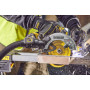 Пила дискова акумуляторна DeWALT, 18 В XR Li-ion FLEXVOLT ADVANTAGE, безщіткова, 6 А/год, діаметр диска 190 х 30 мм, 5500 об/хв, вага 3.7 кг, 1 акумулятор, зарядний пристрій, TSTAK