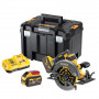 Пила дискова акумуляторна DeWALT, 54 В XR FLEXVOLT Li-ion 3 А/год, діаметр диска 190 х 30 мм, 5800 об/хв, вага 3.6 кг, TSTAK