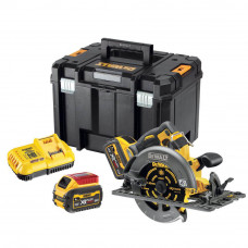Пила дискова акумуляторна DeWALT, 54 В XR FLEXVOLT Li-ion 2 А/год, діаметр диска 190 х 30 мм, 5800 об/хв, вага 3.7 кг, TSTAK