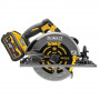 Пила дискова акумуляторна DeWALT, 54 В XR FLEXVOLT Li-ion 2 А/год, діаметр диска 190 х 30 мм, 5800 об/хв, вага 3.7 кг, TSTAK