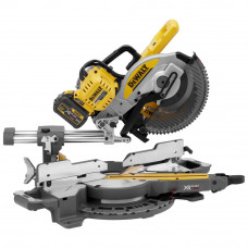 Пила торцювальна акумуляторна DeWALT, 54 В XR FLEXVOLT Li-ion, безщіткова, діаметр диска 250 х 30 мм, 4300 об/хв, XPS, вага 20.5 кг, 2 акумулятори 2 А/год та ЗП